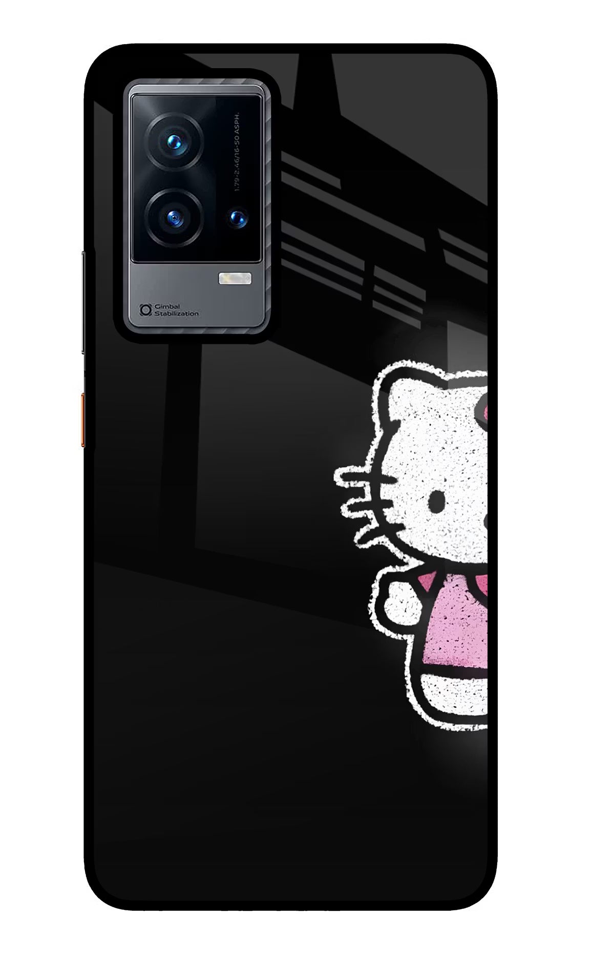 Kitty Charm iQOO 9 5G Glass Case