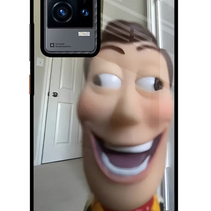Side Eye Woody iQOO 9 5G Glass Case Back Cover by Casekaro