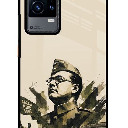 Netaji Rising iQOO 9 5G Glass Case Back Cover by Casekaro