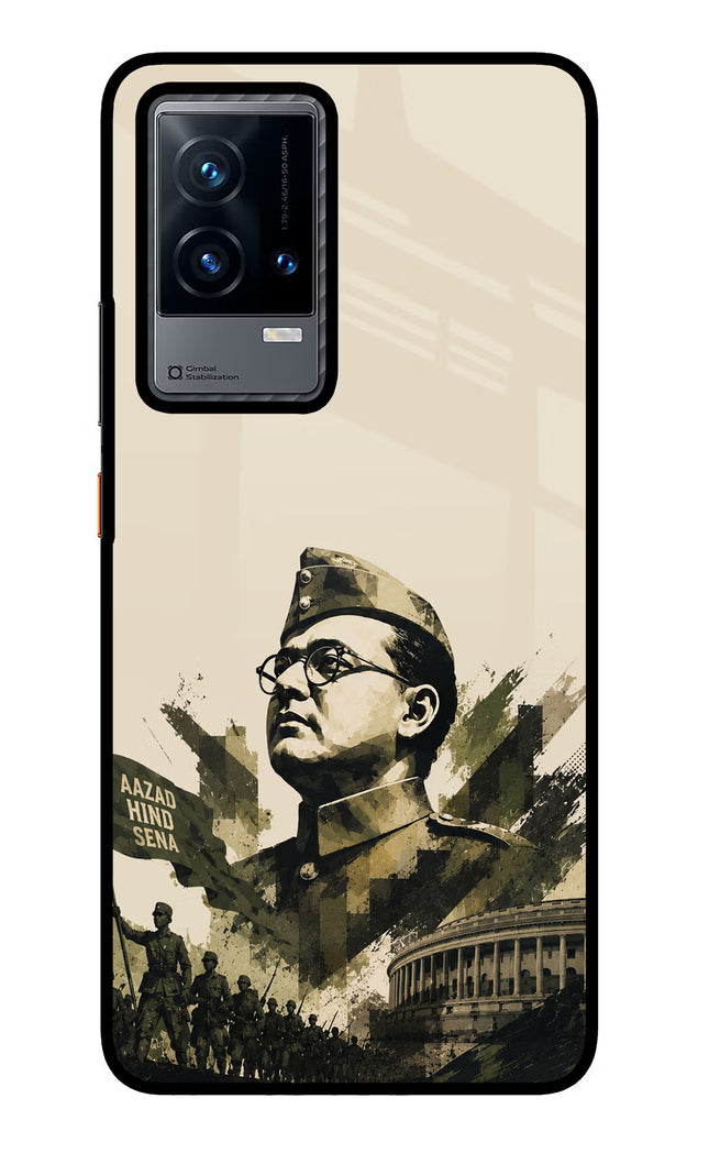 Netaji Rising iQOO 9 5G Glass Case Back Cover by Casekaro