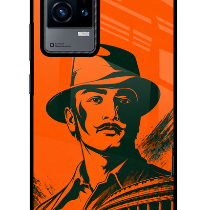 Bhagat Singh Legacy iQOO 9 5G Glass Case Back Cover by Casekaro