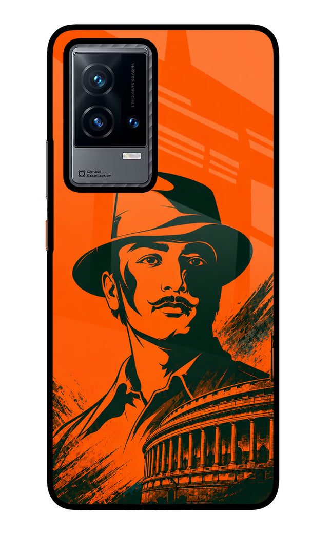 Bhagat Singh Legacy iQOO 9 5G Glass Case Back Cover by Casekaro