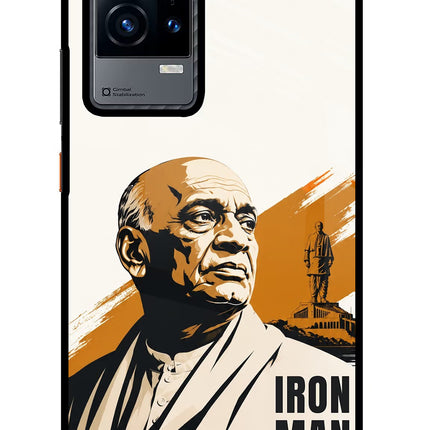 Sardar Patel Iron Will iQOO 9 5G Glass Case Back Cover by Casekaro