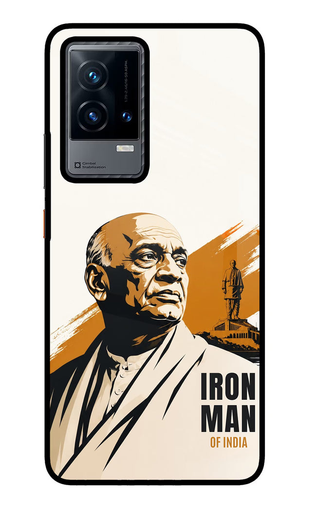 Sardar Patel Iron Will iQOO 9 5G Glass Case Back Cover by Casekaro