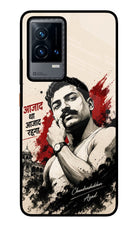 Chandrashekhar Azad Fearless iQOO 9 5G Glass Case Back Cover by Casekaro