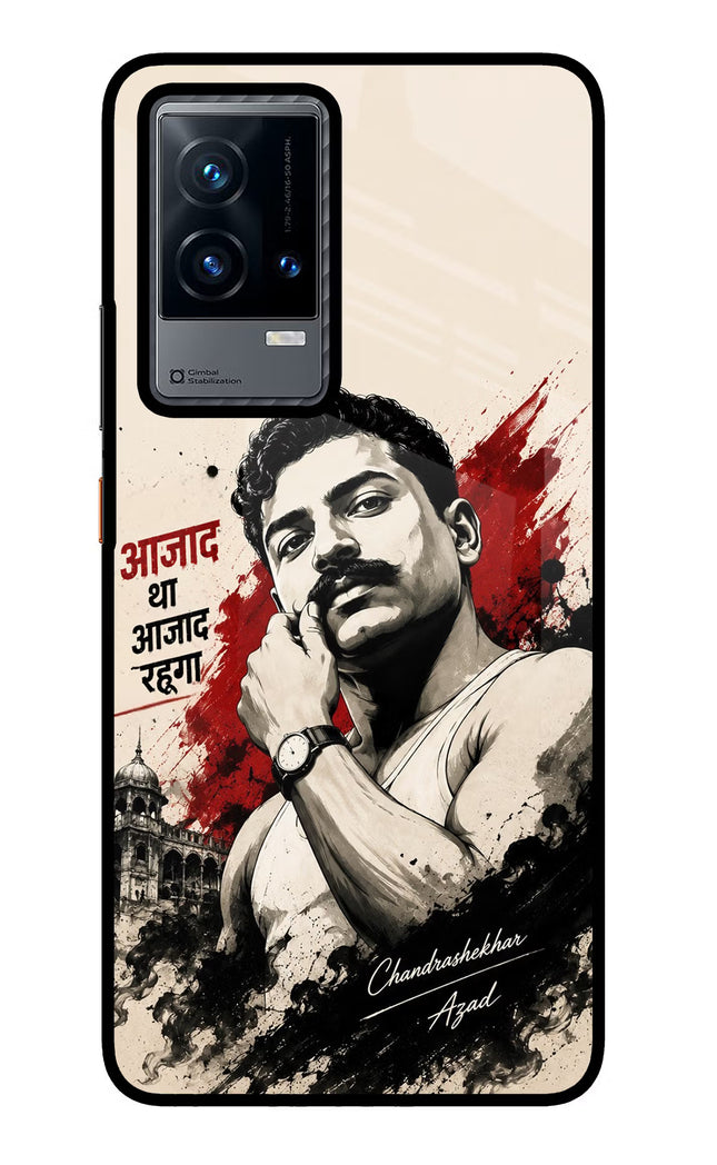 Chandrashekhar Azad Fearless iQOO 9 5G Glass Case Back Cover by Casekaro