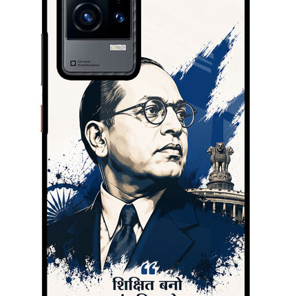 Dr. Ambedkar Visionary iQOO 9 5G Glass Case Back Cover by Casekaro