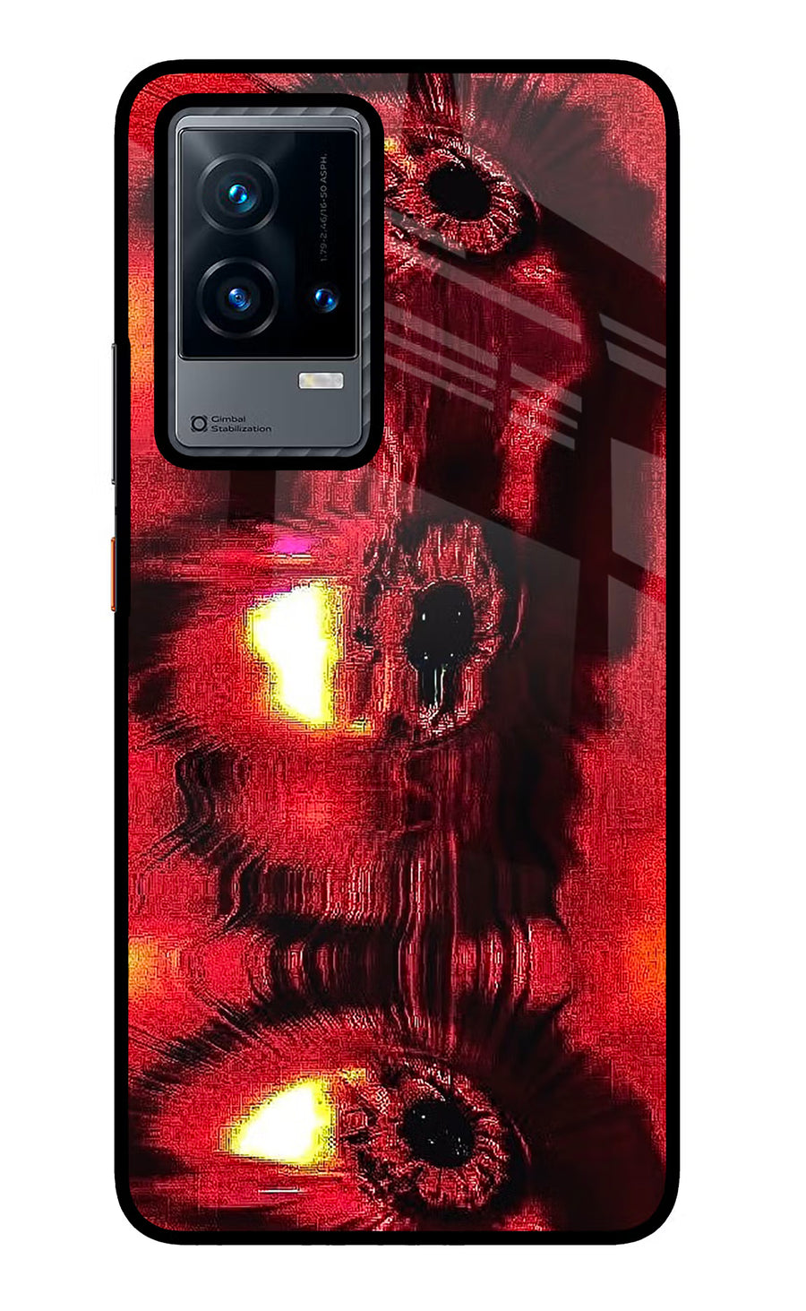 Fire Eye iQOO 9 5G Back Cover, Glass case