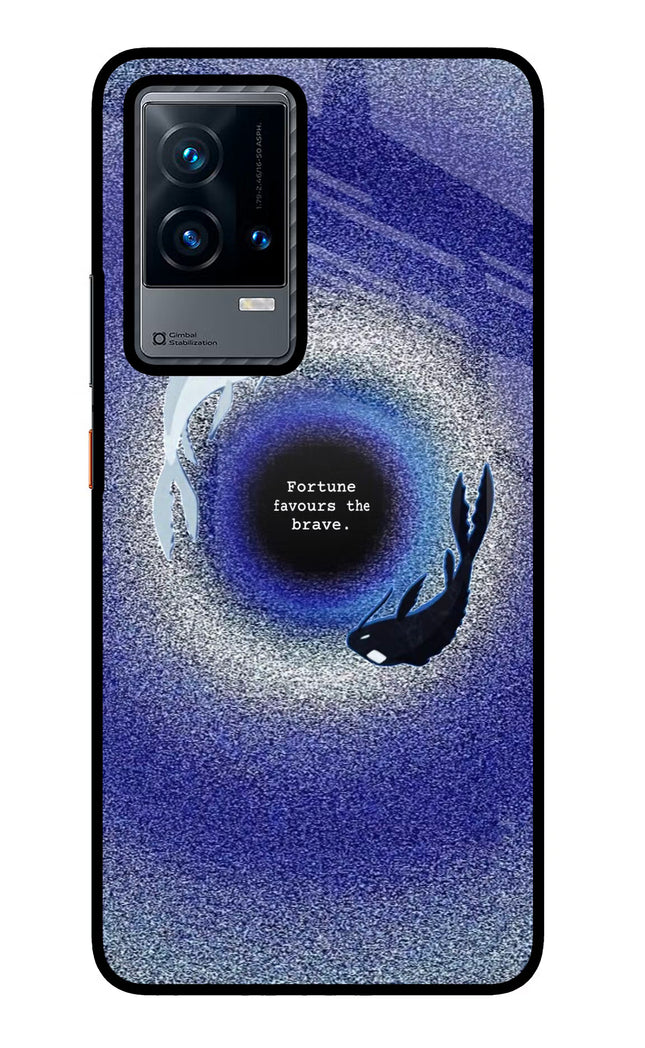 Dark Koi iQOO 9 5G Glass Case Back Cover by Casekaro