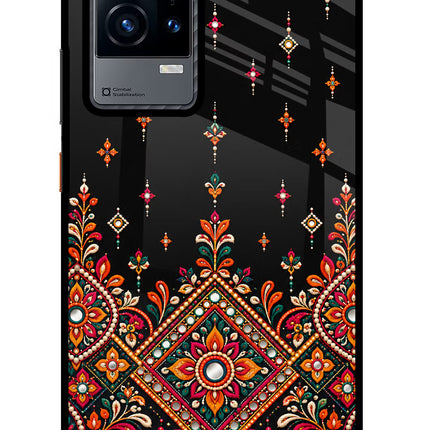 Noir Mehfil iQOO 9 5G Glass Case
