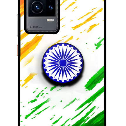 Indian Flag Ashoka Chakra iQOO 9 5G Pop Case by Casekaro