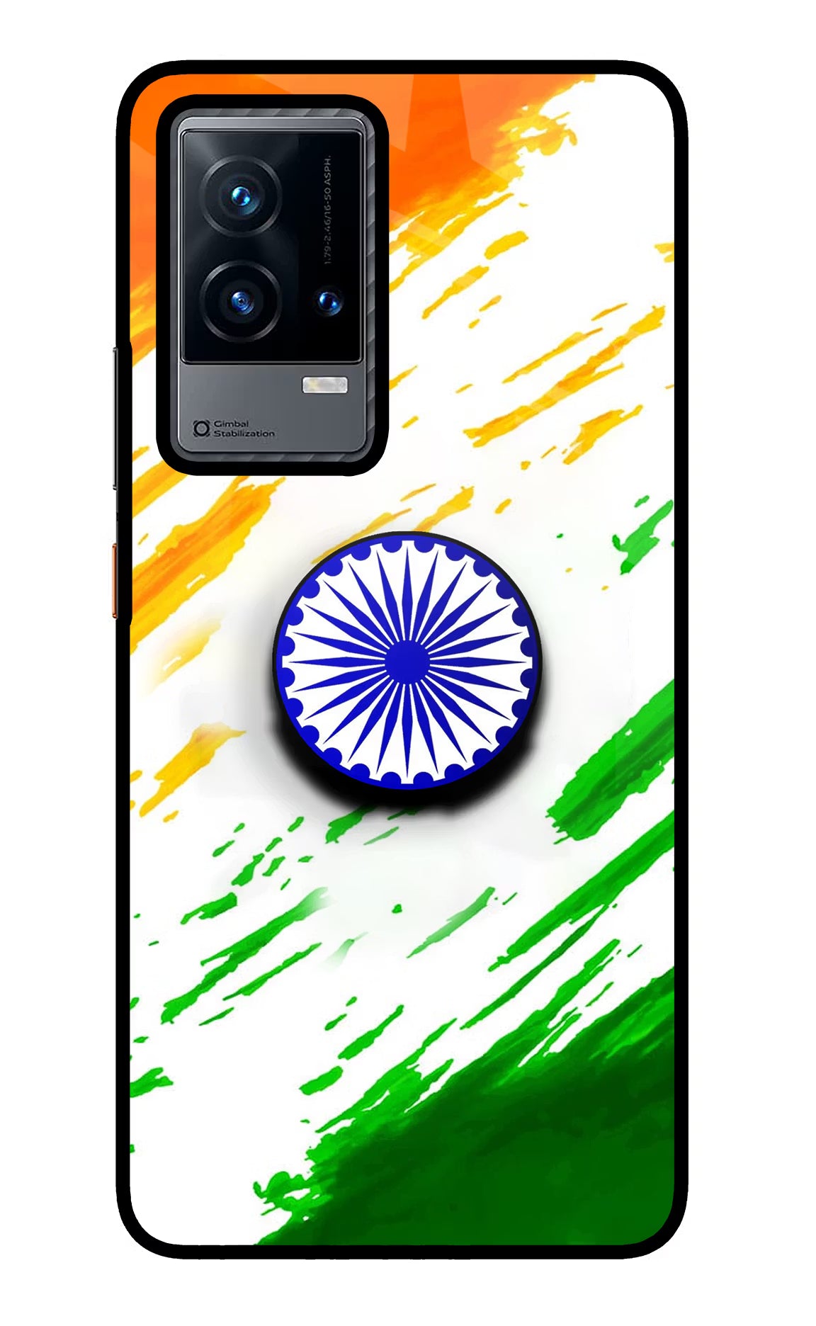 Indian Flag Ashoka Chakra iQOO 9 5G Pop Case by Casekaro