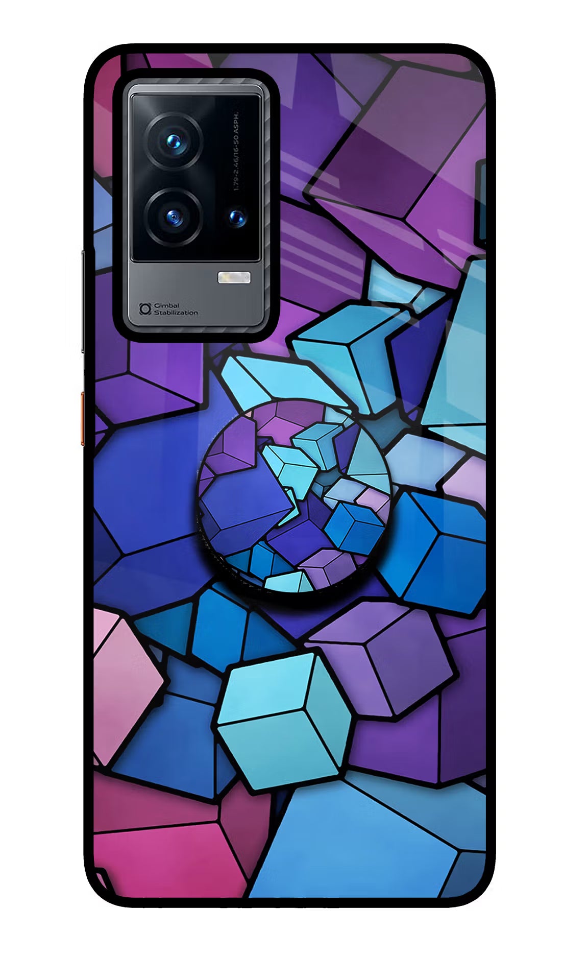 Cubic Abstract iQOO 9 5G Pop Case by Casekaro