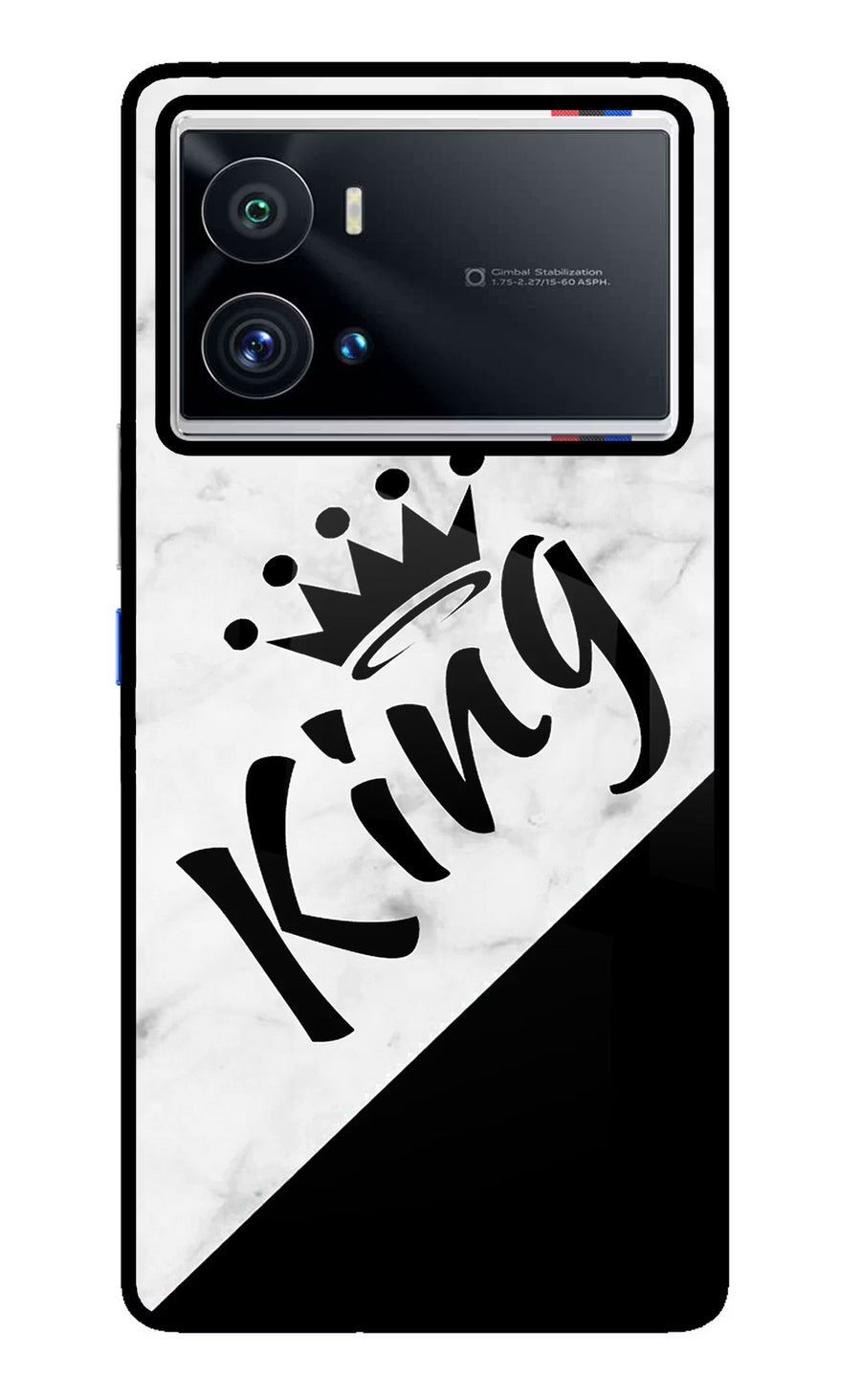 King iQOO 9 Pro 5G Back Cover, Glass case