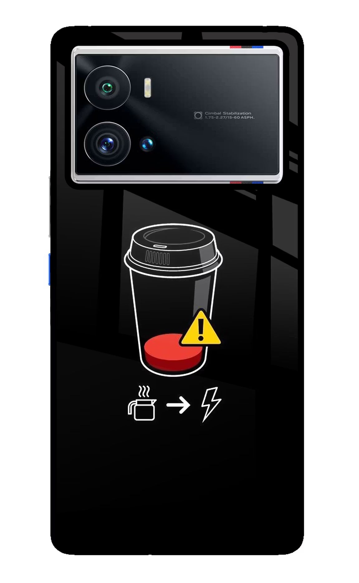 Coffee iQOO 9 Pro 5G Glass Case Back Cover by Casekaro