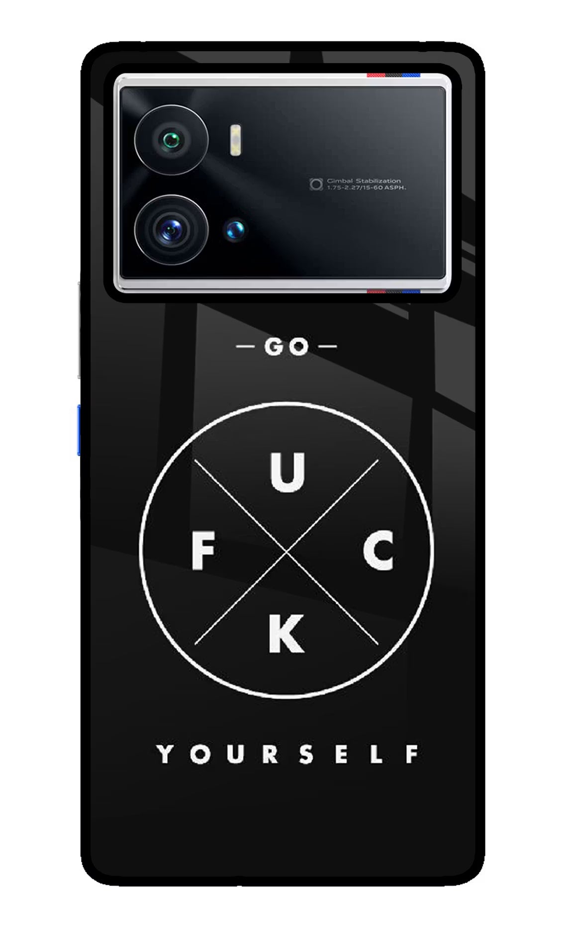 Go Fuck Yourself iQOO 9 Pro 5G Glass Case Back Cover by Casekaro