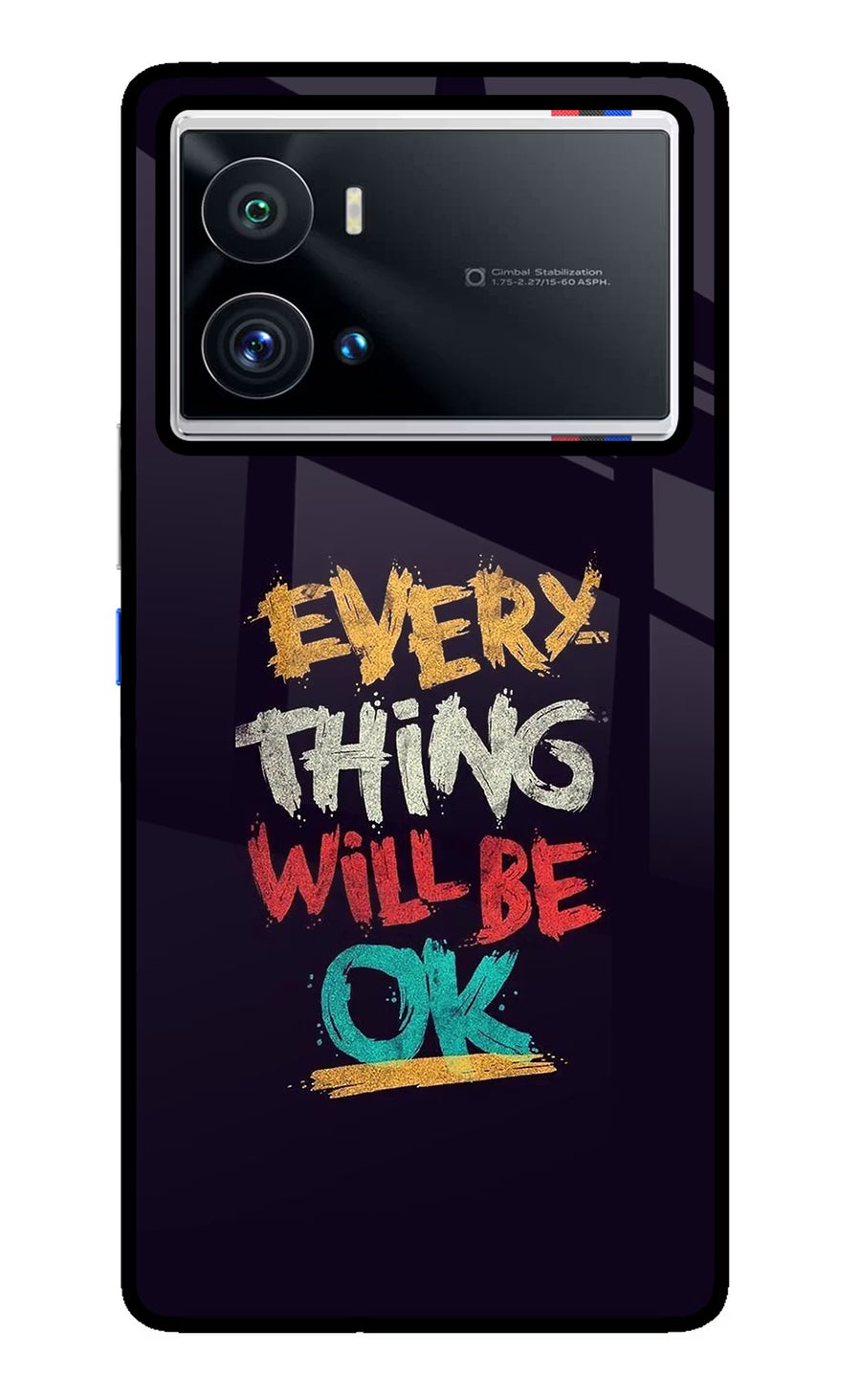 Everything Will Be Ok iQOO 9 Pro 5G Back Cover, Glass case