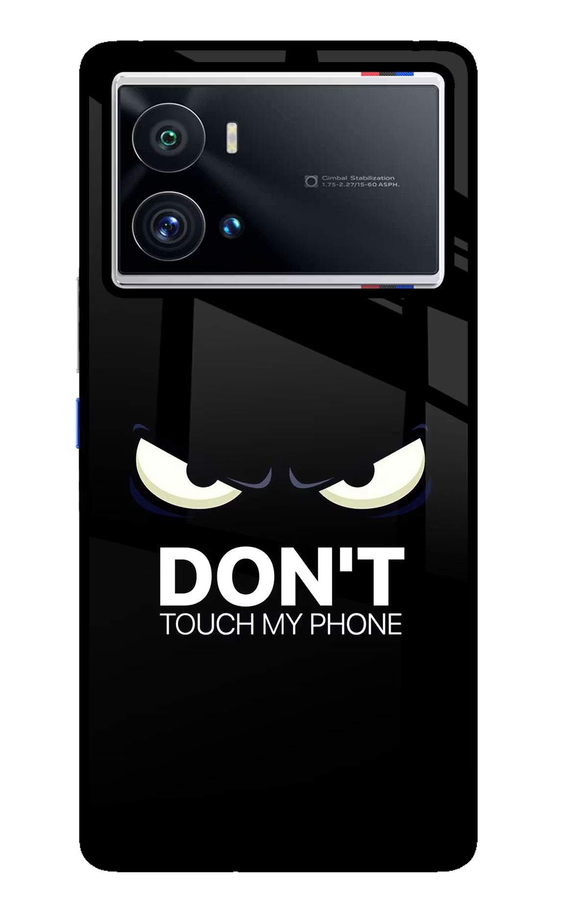 Don'T Touch My Phone iQOO 9 Pro 5G Glass Case Back Cover by Casekaro