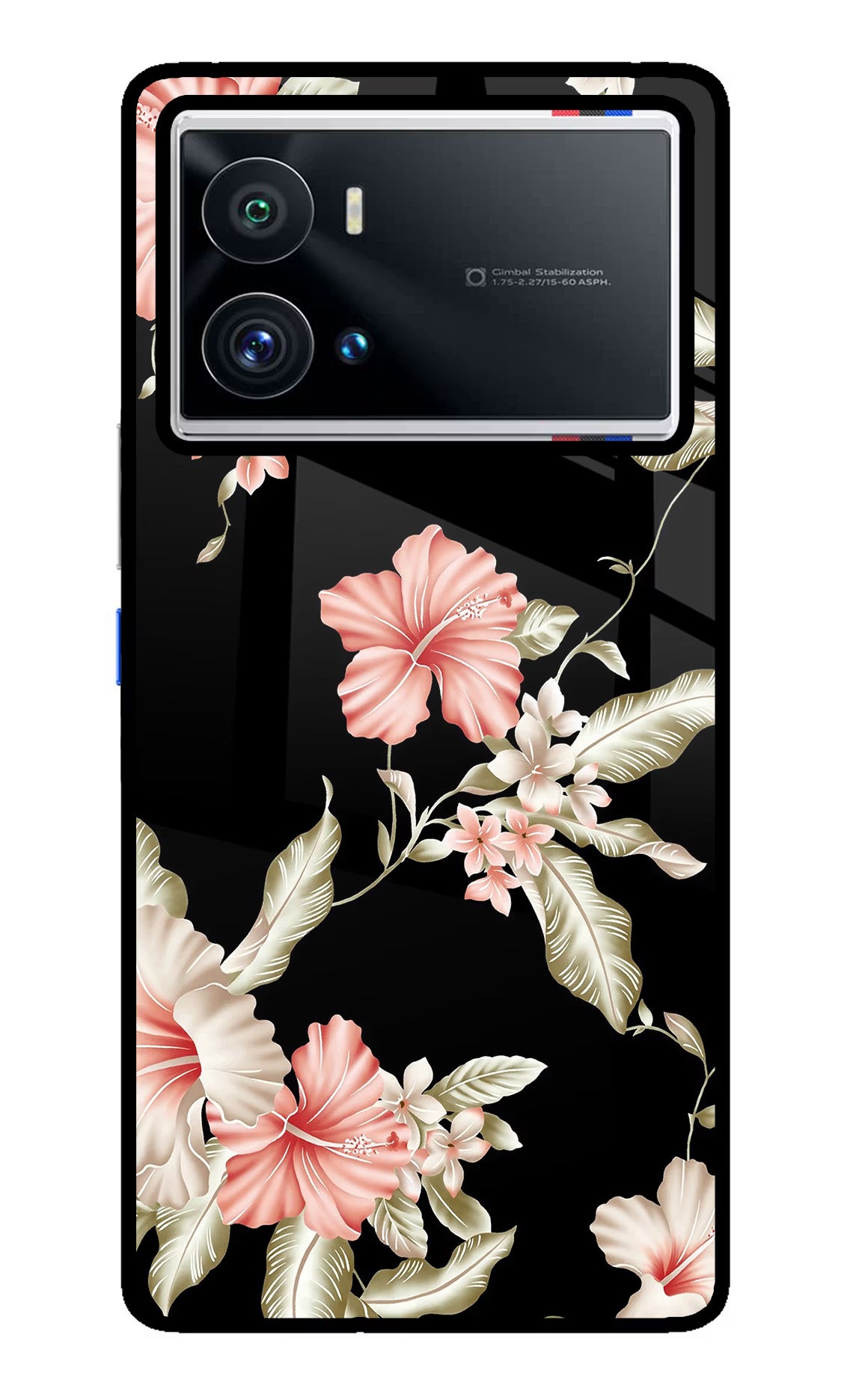 Flowers iQOO 9 Pro 5G Glass Case Back Cover by Casekaro