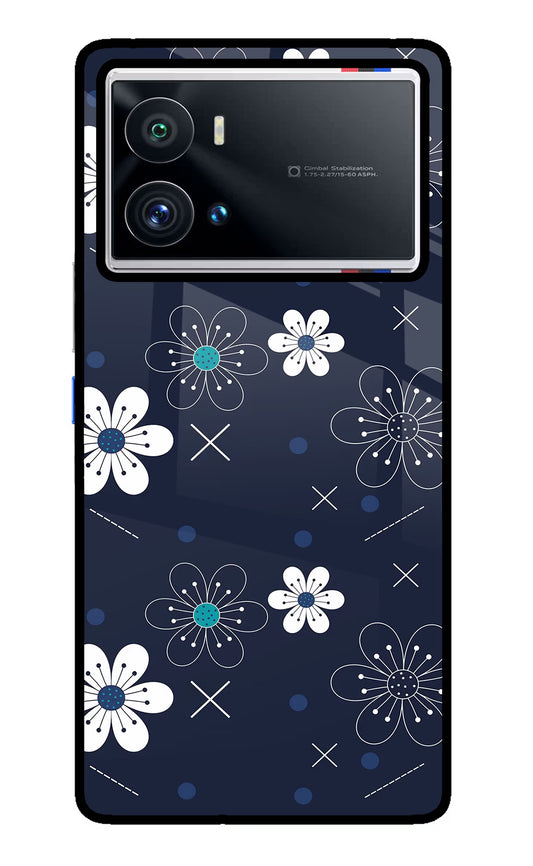 Flowers iQOO 9 Pro 5G Glass Case