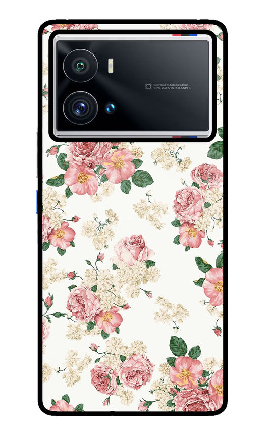 Flowers iQOO 9 Pro 5G Glass Case