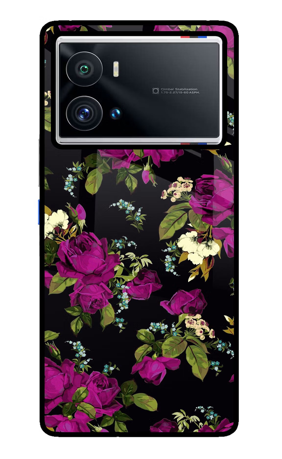 Flowers iQOO 9 Pro 5G Glass Case Back Cover by Casekaro