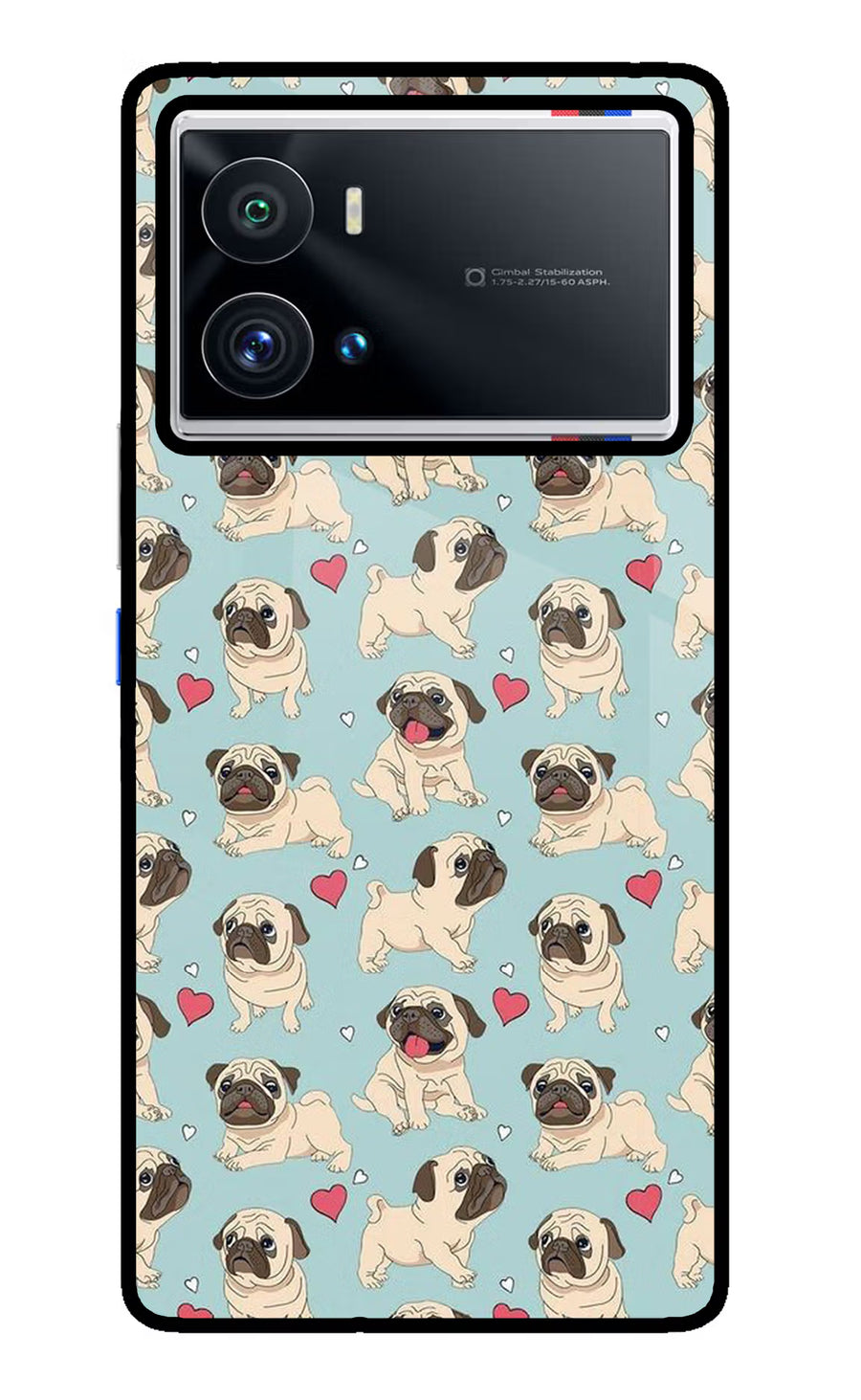 Pug Dog iQOO 9 Pro 5G Back Cover, Glass case