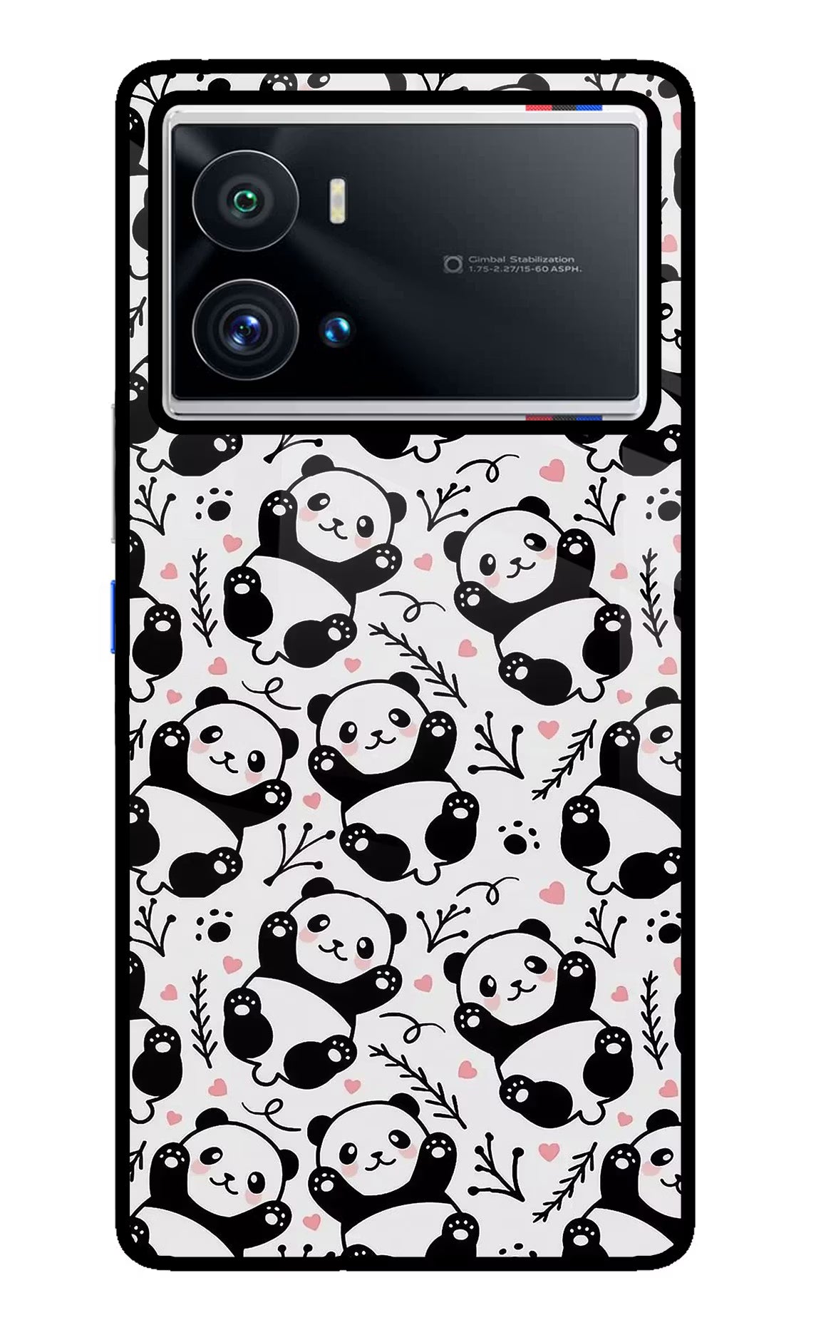 Cute Panda iQOO 9 Pro 5G Glass Case