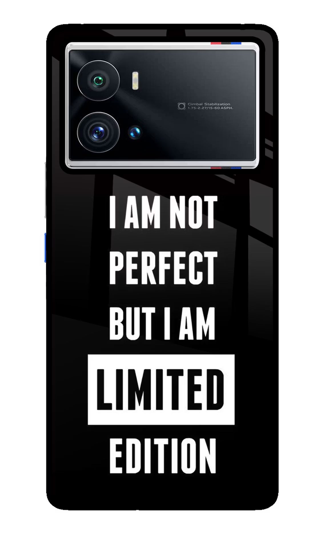 I Am Not Perfect But I Am Limited Edition iQOO 9 Pro 5G Glass Case Back Cover by Casekaro
