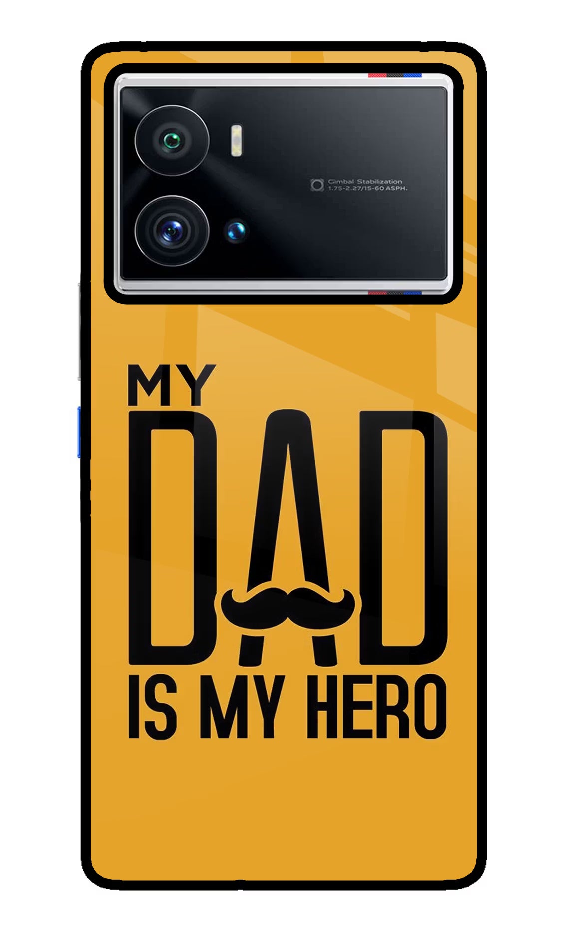 My Dad Is My Hero iQOO 9 Pro 5G Glass Case Back Cover by Casekaro
