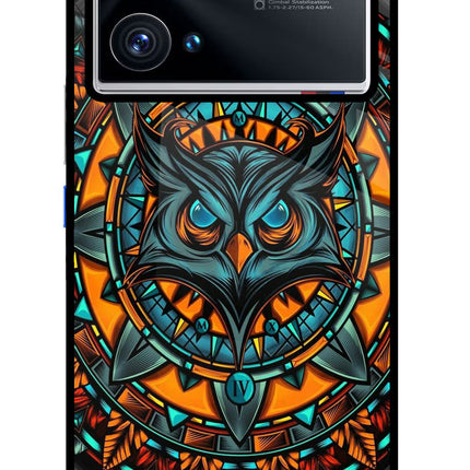 Angry Owl Art iQOO 9 Pro 5G Glass Case