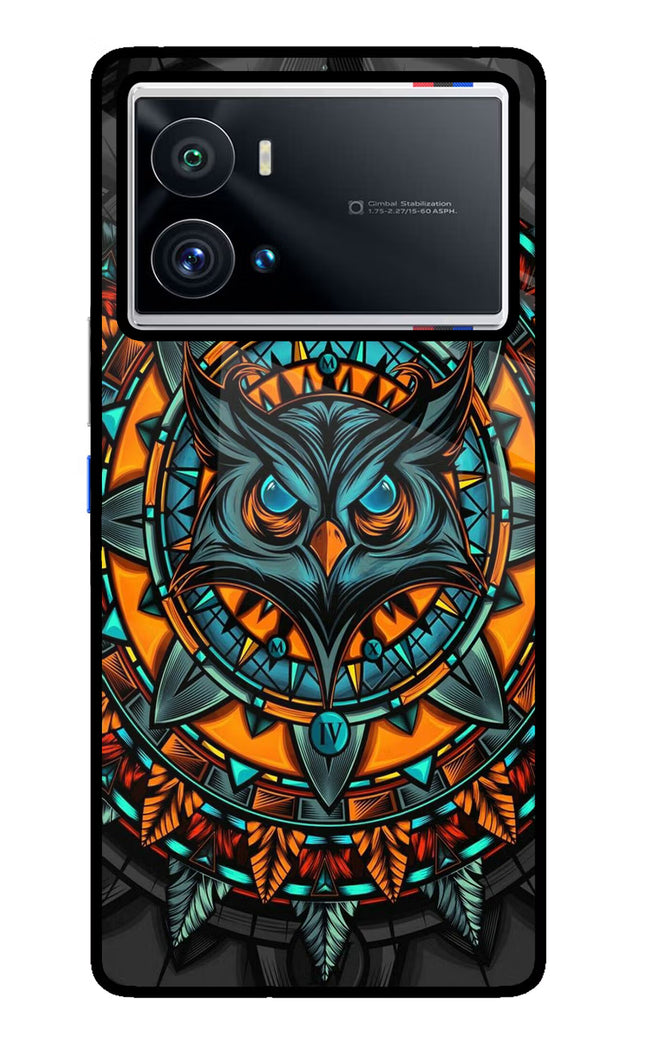 Angry Owl Art iQOO 9 Pro 5G Glass Case