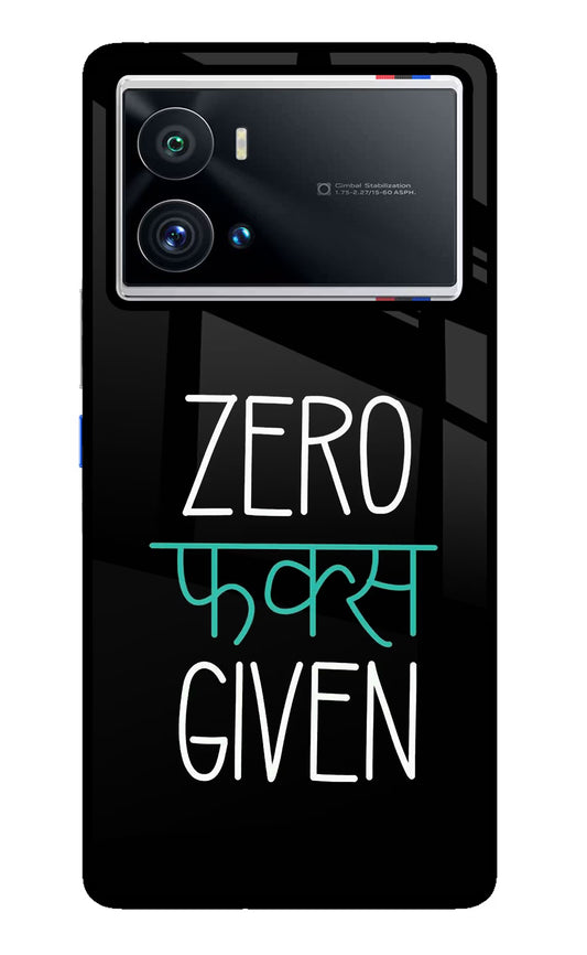 Zero Fucks Given iQOO 9 Pro 5G Glass Case