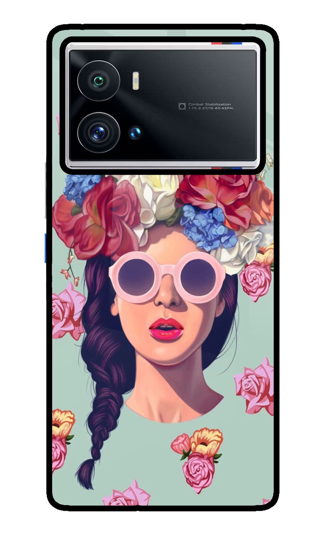 Pretty Girl iQOO 9 Pro 5G Glass Case Back Cover by Casekaro
