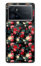 Rose Pattern iQOO 9 Pro 5G Glass Case