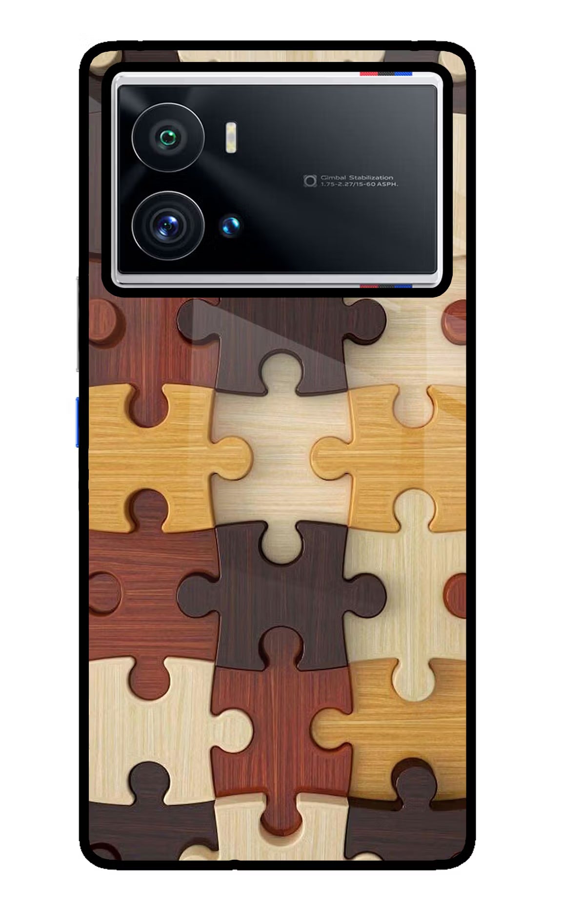 Wooden Puzzle iQOO 9 Pro 5G Glass Case