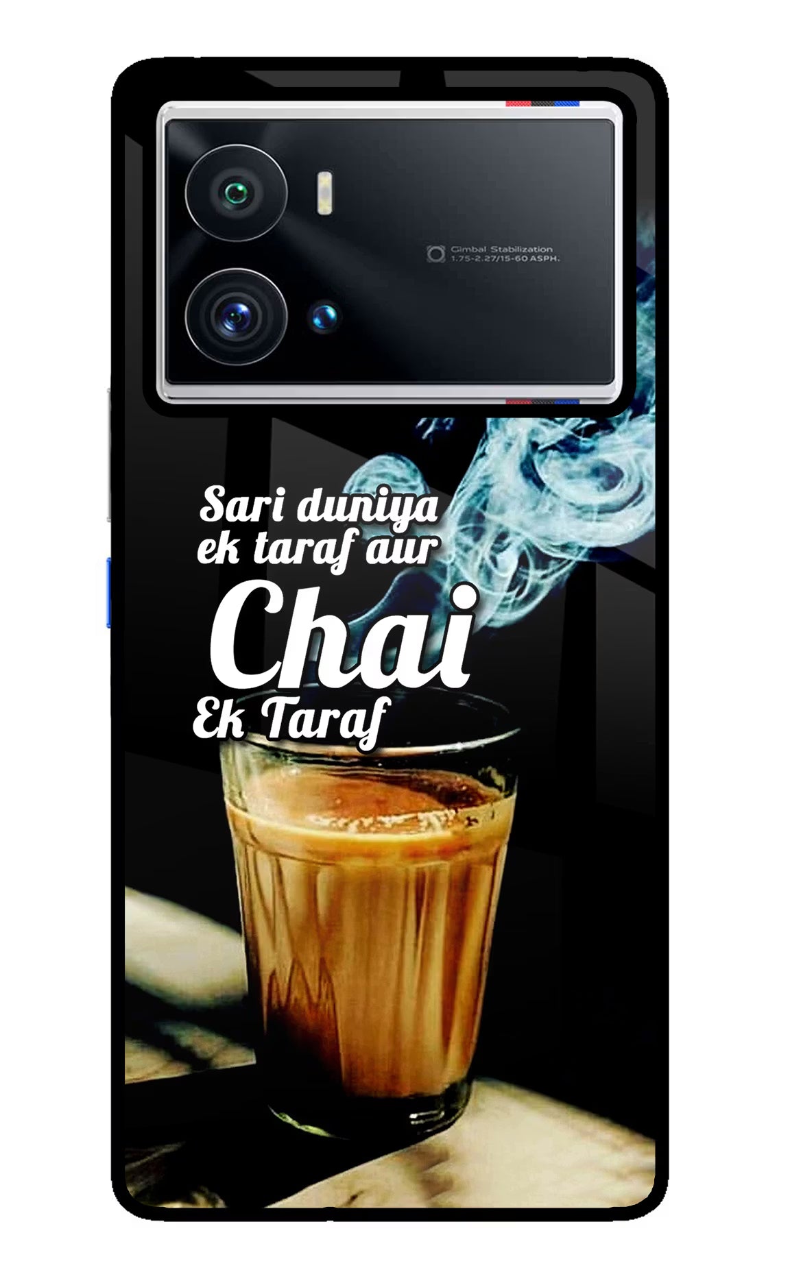 Chai Ek Taraf Quote iQOO 9 Pro 5G Glass Case