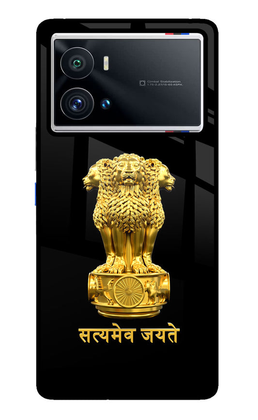 Satyamev Jayate Golden iQOO 9 Pro 5G Glass Case