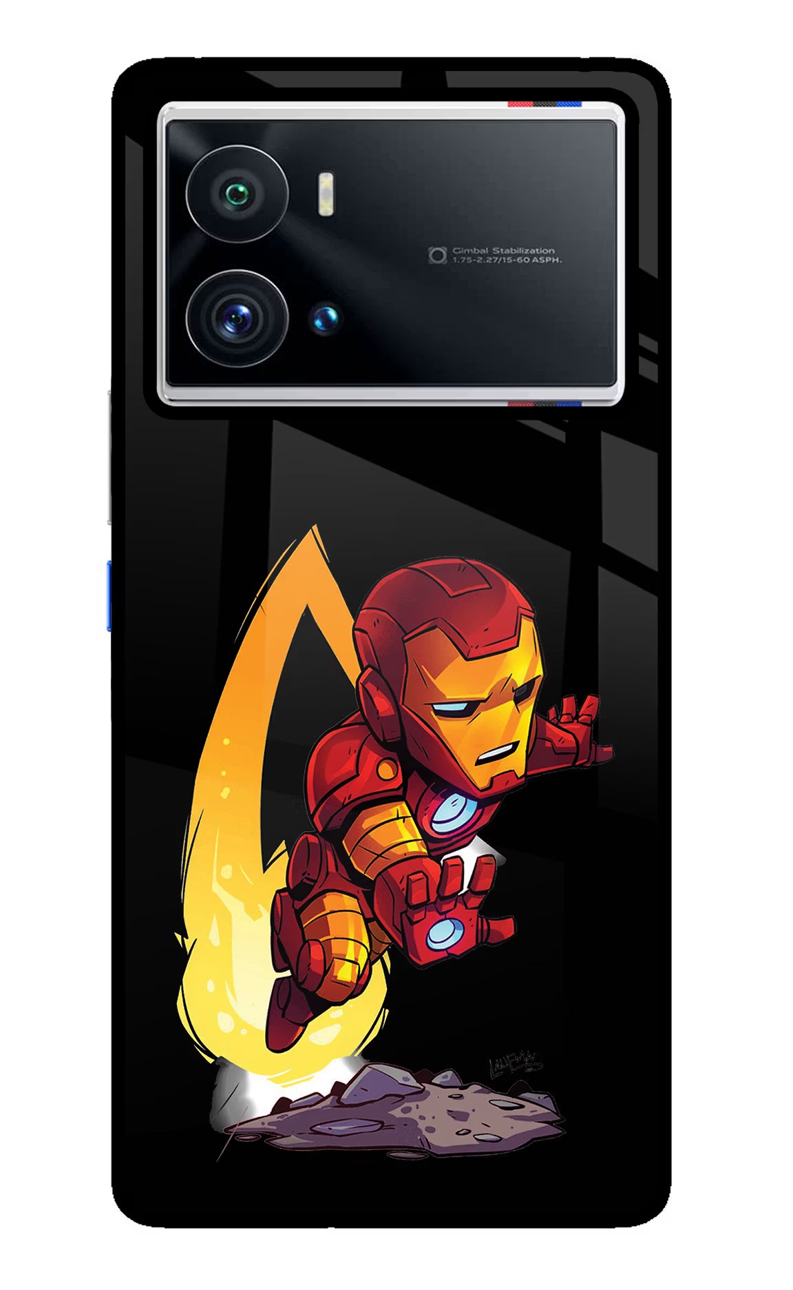 IronMan iQOO 9 Pro 5G Glass Case Back Cover by Casekaro