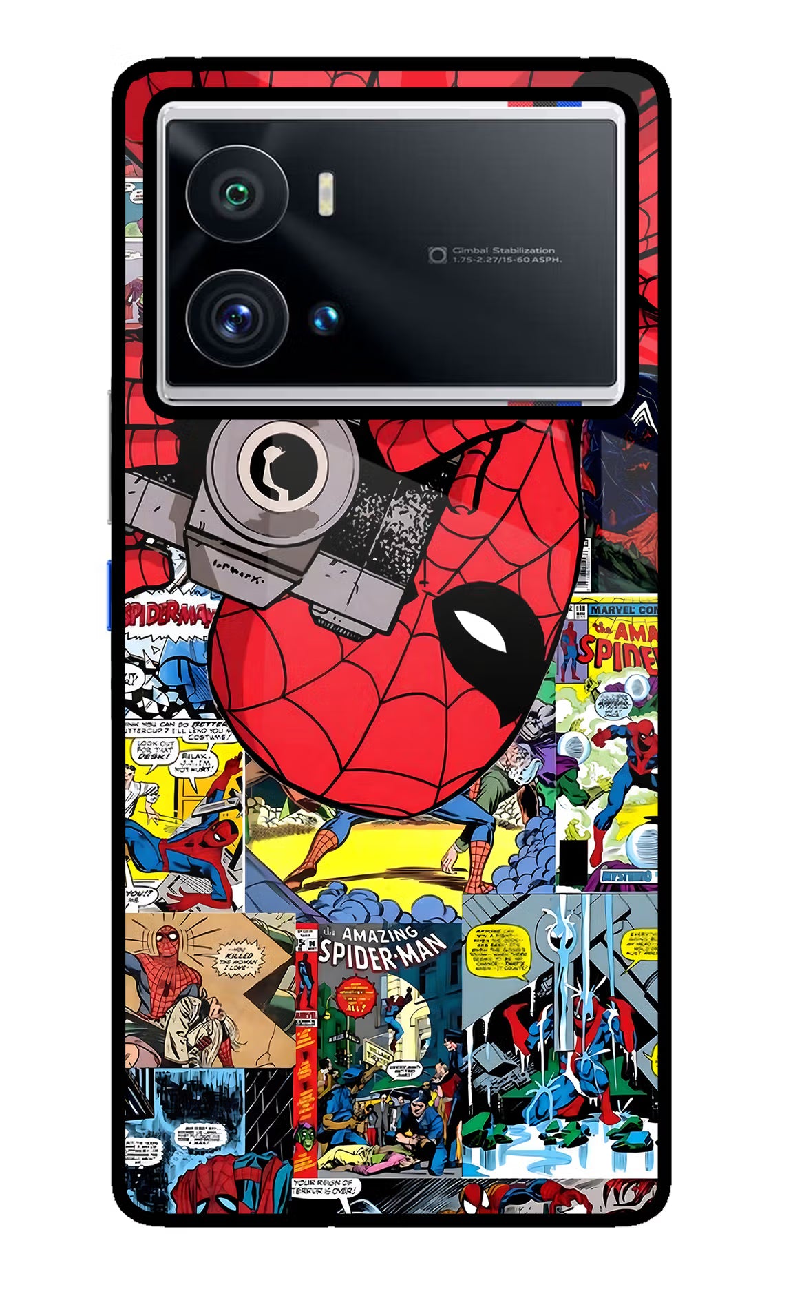 Spider Man iQOO 9 Pro 5G Glass Case Back Cover by Casekaro