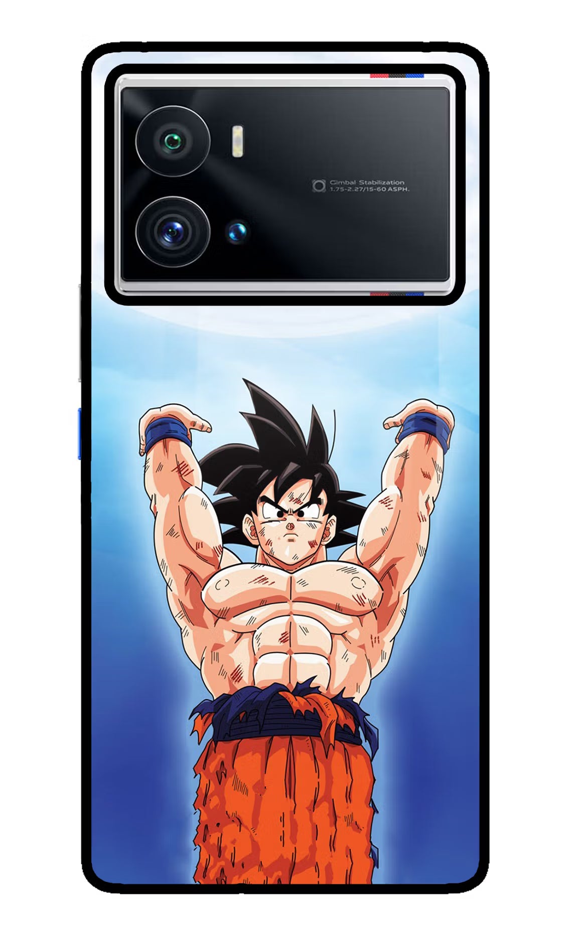 Goku Power iQOO 9 Pro 5G Glass Case Back Cover by Casekaro