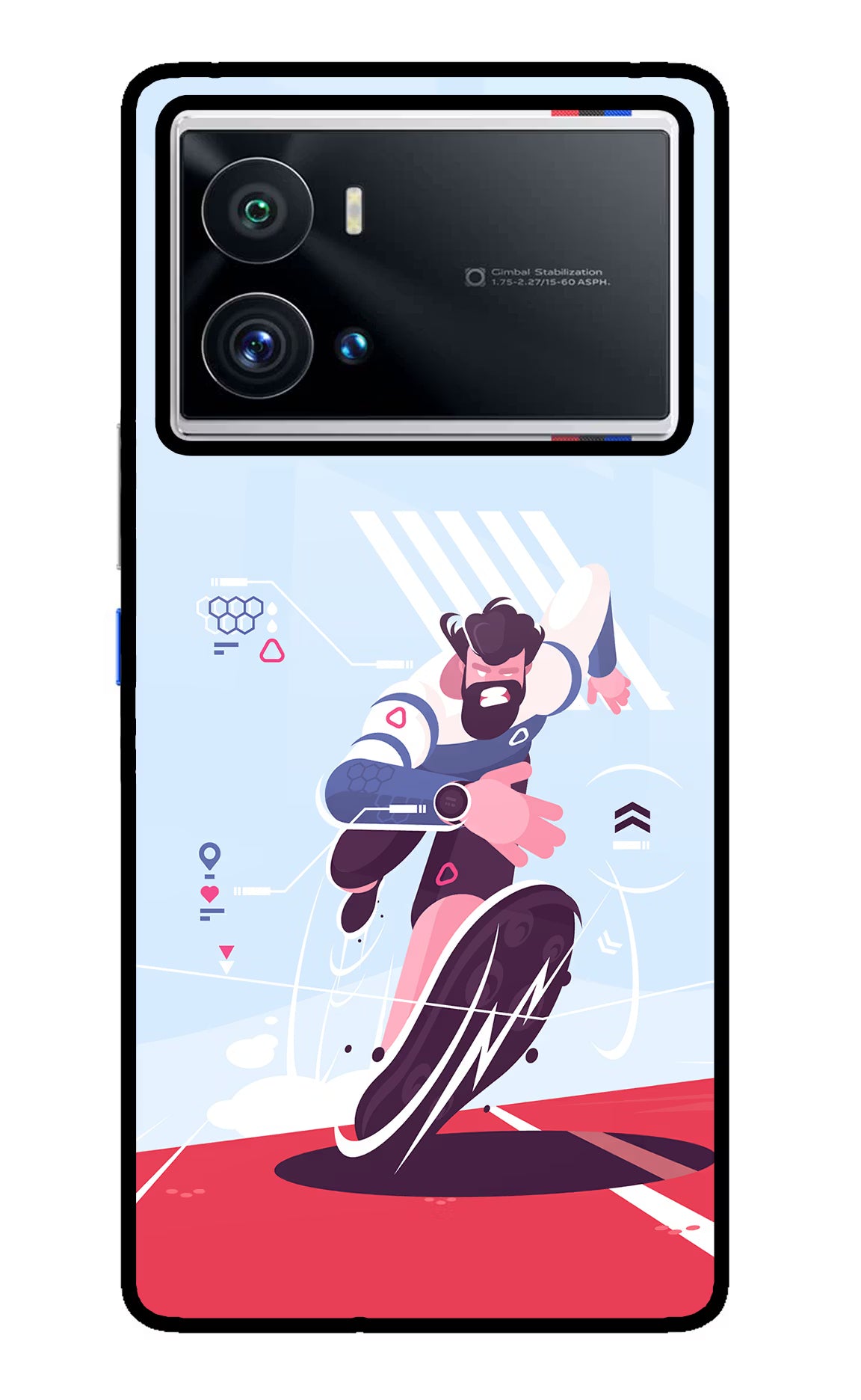 Run Pro iQOO 9 Pro 5G Glass Case Back Cover by Casekaro