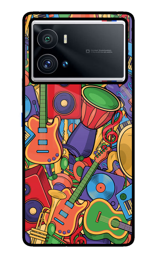 Music Instrument Doodle iQOO 9 Pro 5G Glass Case