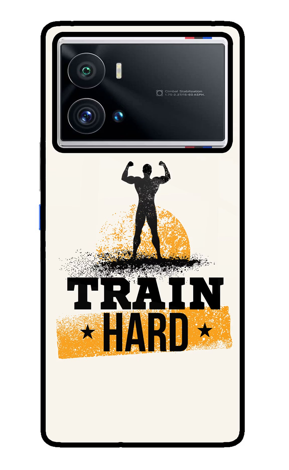 Train Hard iQOO 9 Pro 5G Glass Case Back Cover by Casekaro