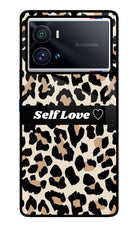 Leopard Print Self Love iQOO 9 Pro 5G Glass Case