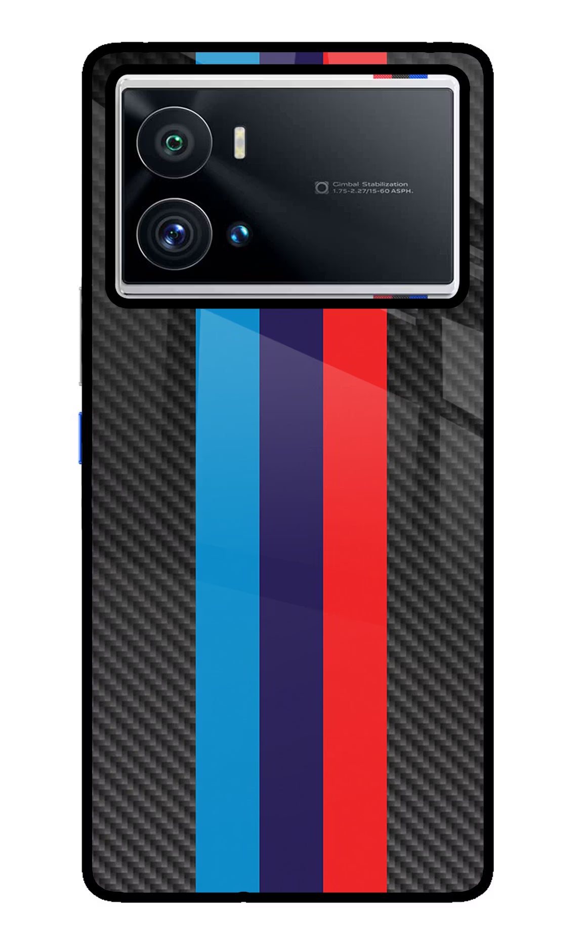 BMW Stripes Pattern iQOO 9 Pro 5G Glass Case