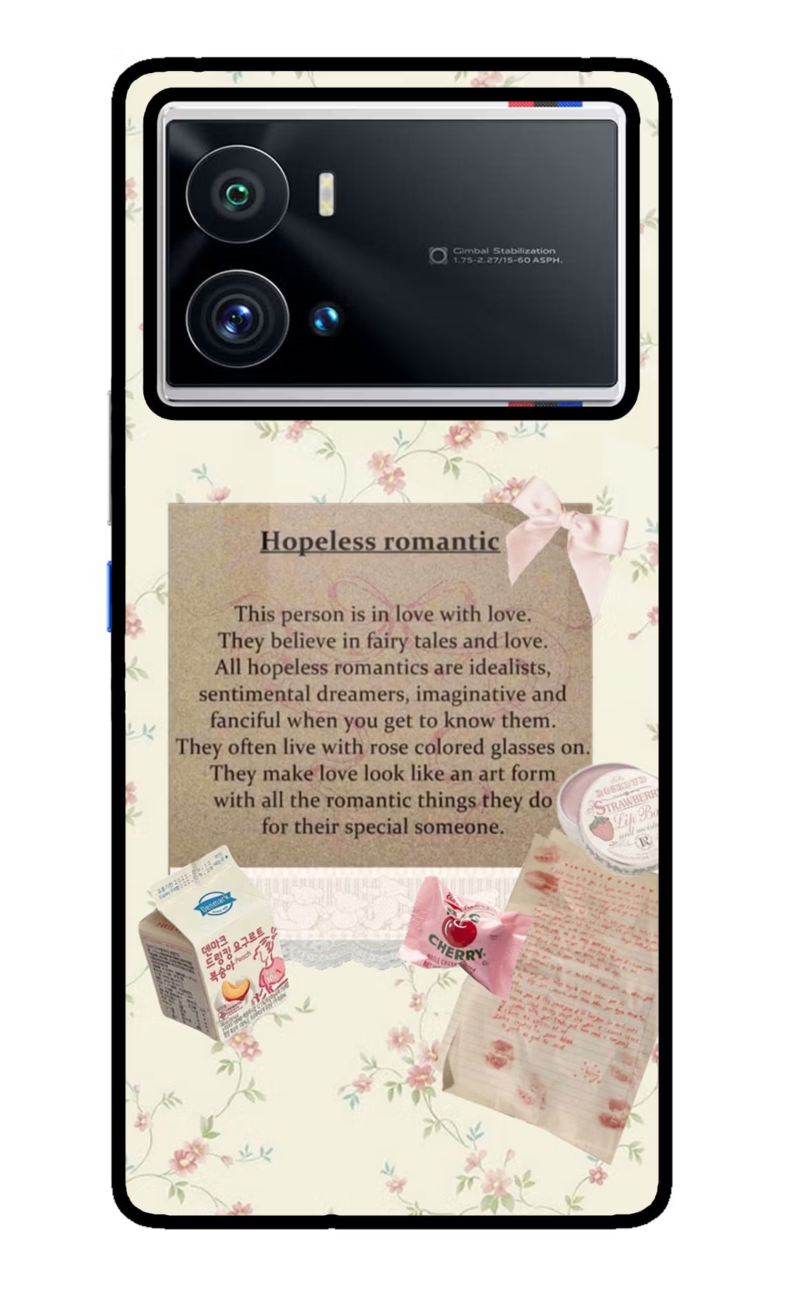 Hopeless Romantic iQOO 9 Pro 5G Glass Case Back Cover by Casekaro