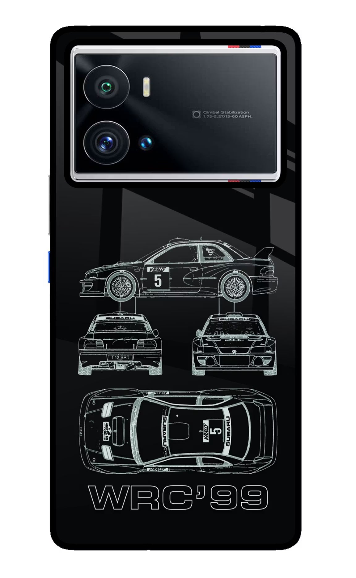 WRC'99 iQOO 9 Pro 5G Glass Case Back Cover by Casekaro