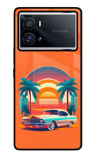 Palm Drive 80s iQOO 9 Pro 5G Glass Case