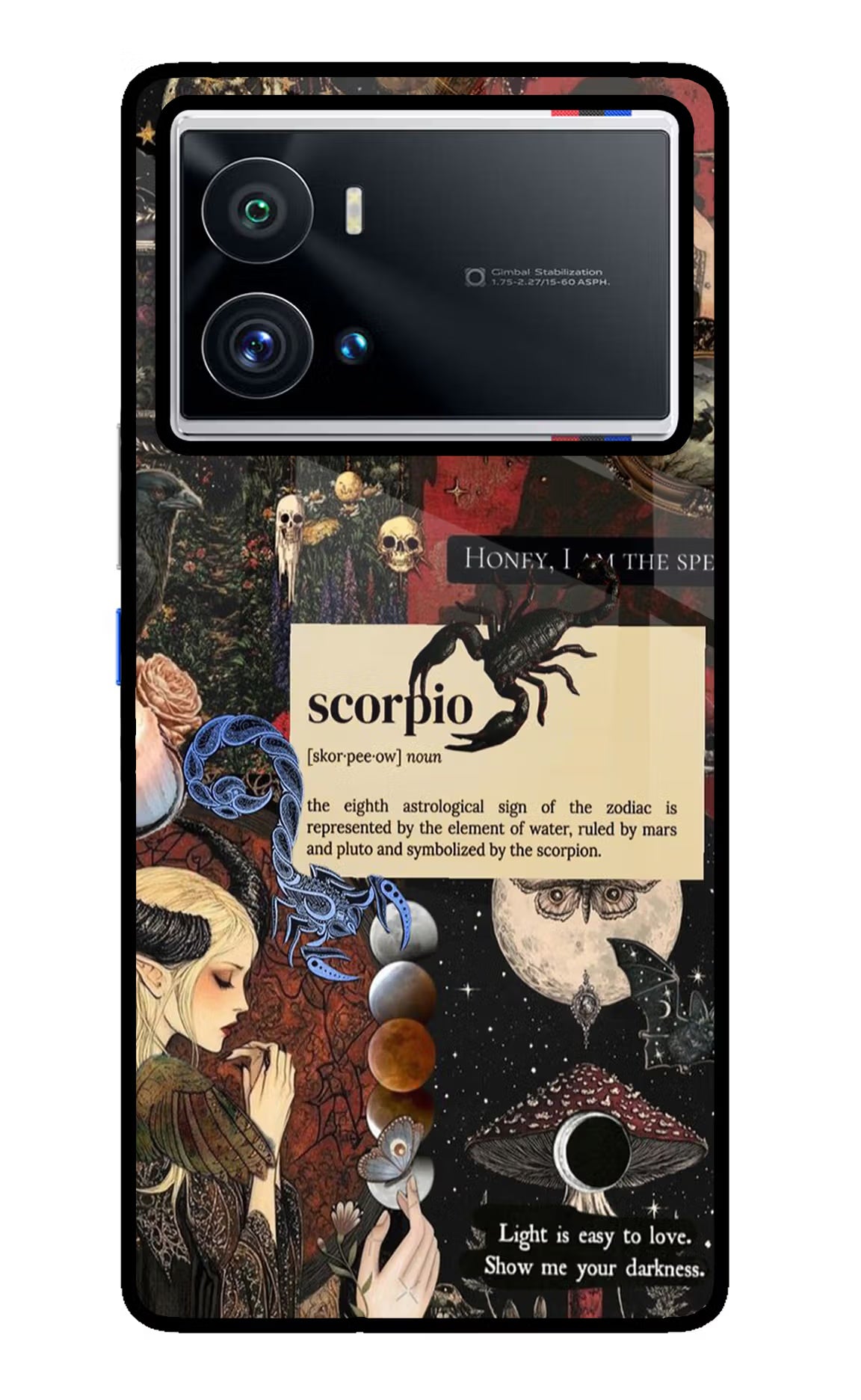 Scorpio Zodiac iQOO 9 Pro 5G Glass Case Back Cover by Casekaro